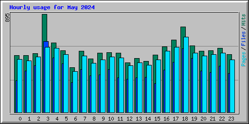 Hourly usage for May 2024